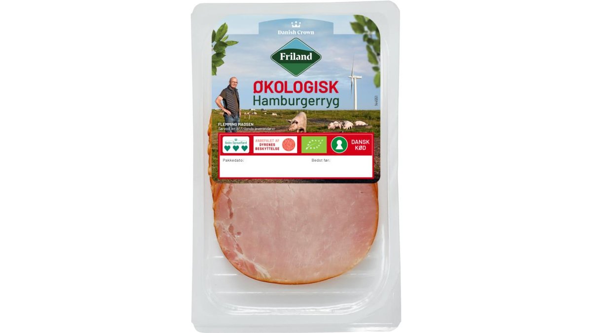 Hamburgerryg i skiver øko. Friland