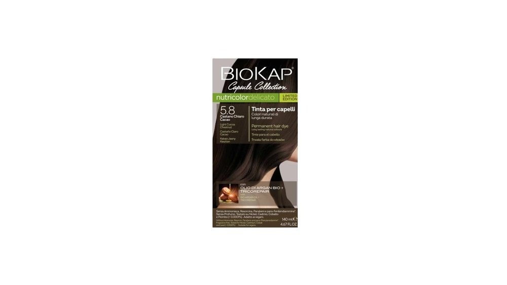 BioKap - Farba na vlasy Nutricolor Delicato 5.8 Kakaovo svetlá gaštanová (LIMITED EDITION)