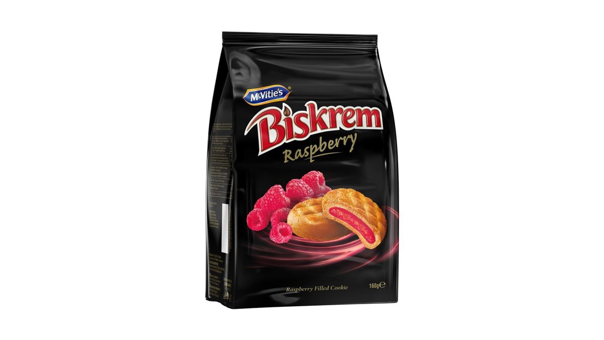 Biscuiti Biskrem, cu zmeura, 160g | Auchan - Pitesti Gavana | Wolt