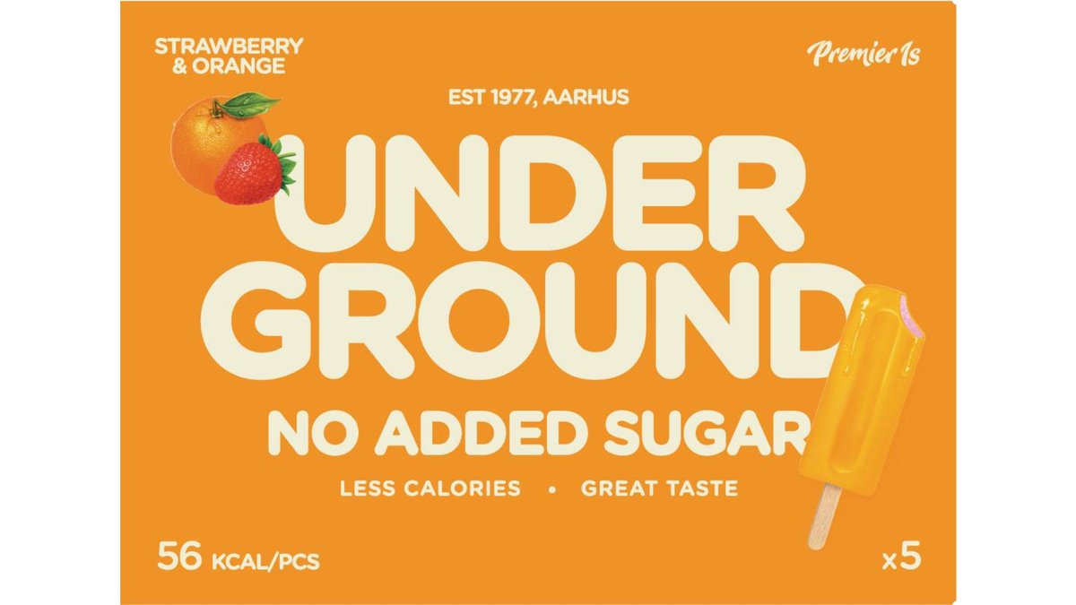 Underground Ispinde Appelsin & Jordbær