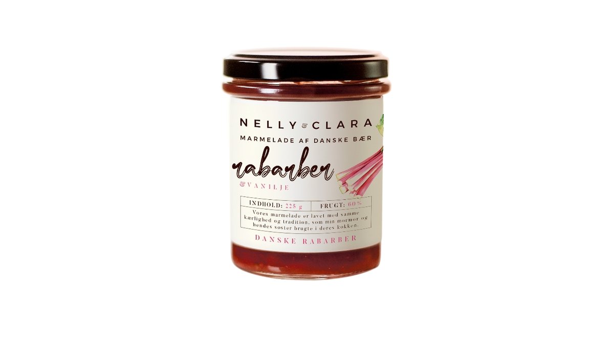 N&C marmelade rabarb/vanil 300 g
