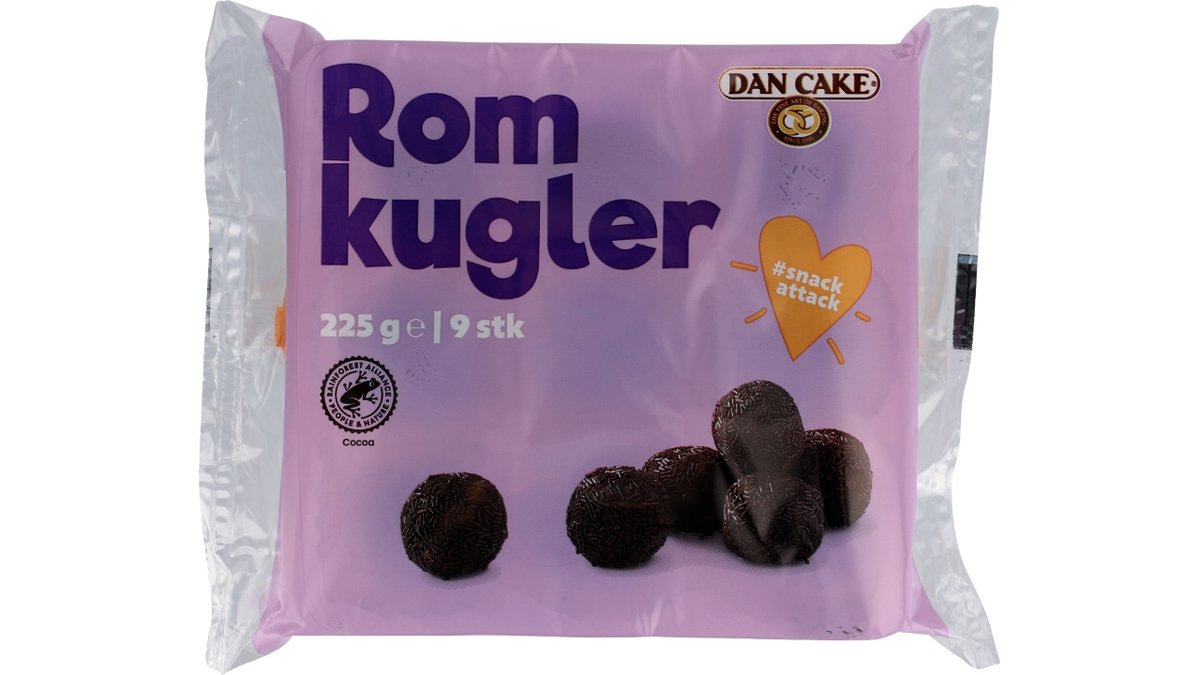 DAN CAKE ROMKUGLER 9 ST 225 g