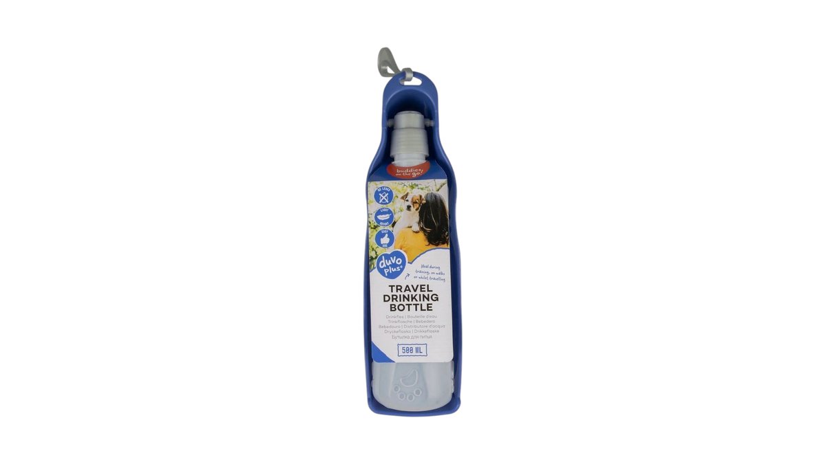 DuvoPlus Travel Drinking Bottle Blue 500ml