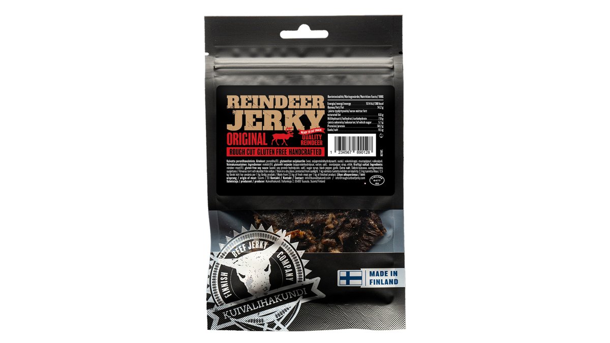 Kuivalihakundi Reindeer Jerky Original 20g