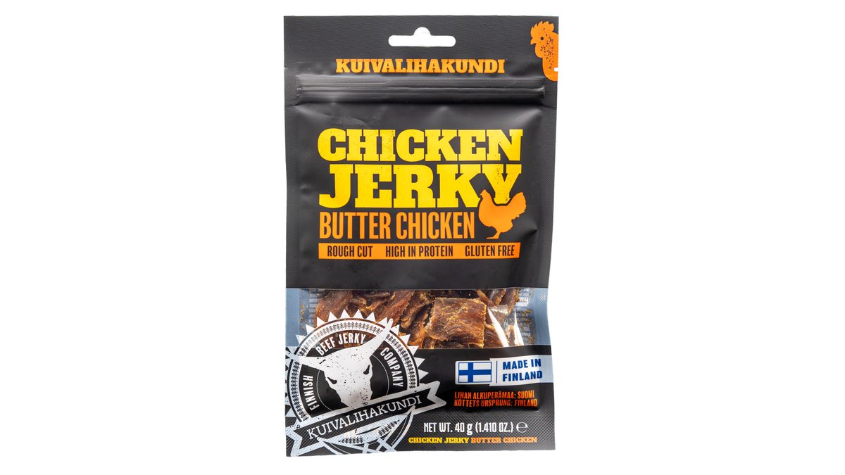 Kuivalihakundi Chicken Jerky Butter Chicken 40g