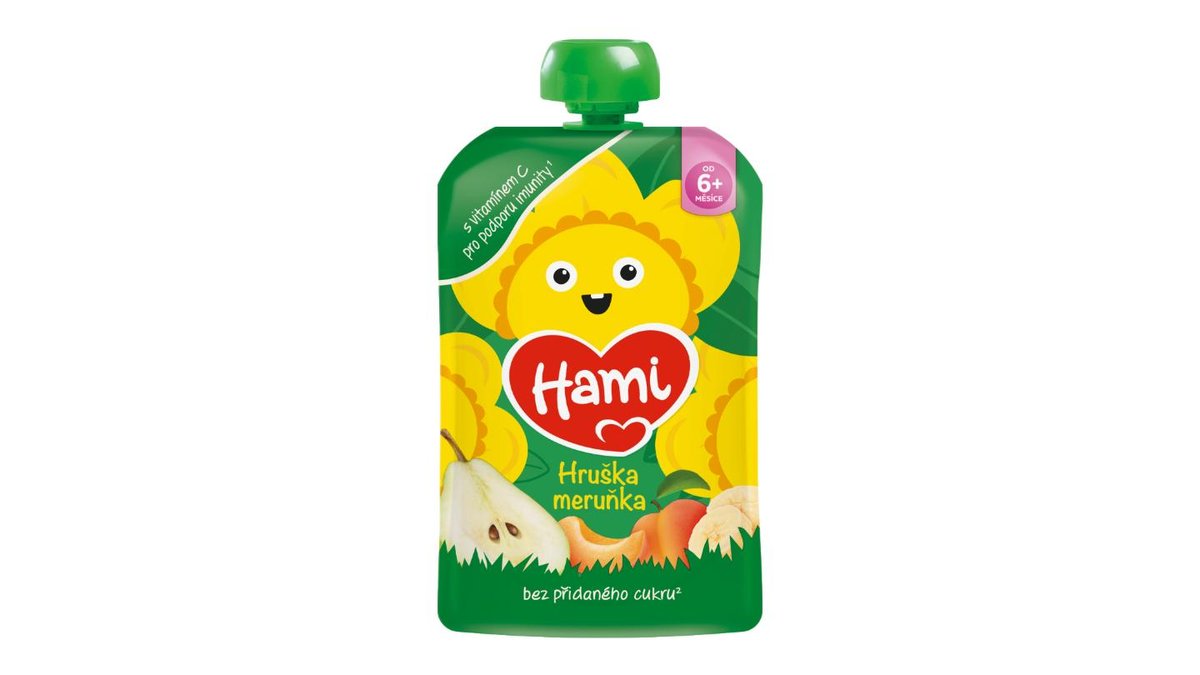 HAMI kapsička Jablko hruška banán marhuľa 100g