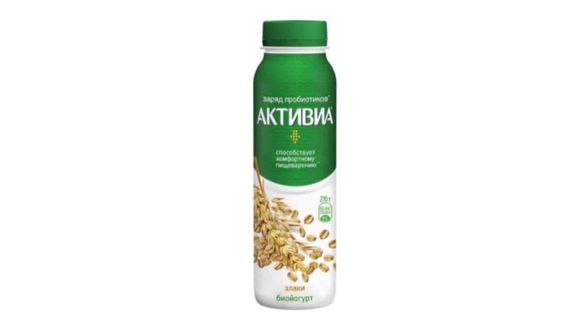 Йогурт питьевой активиа злаки 260 г