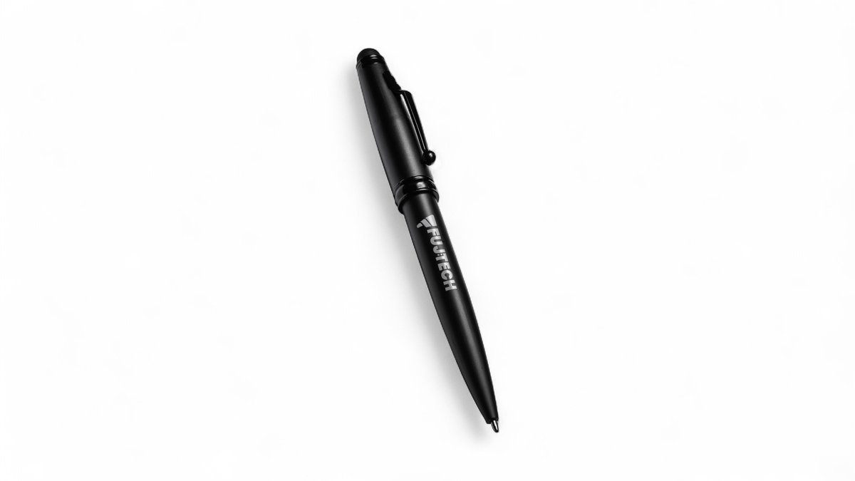 2-i-1 Stylus-berøringsskærmspen & blækpen i sort, Fuj:tech 1 stk.