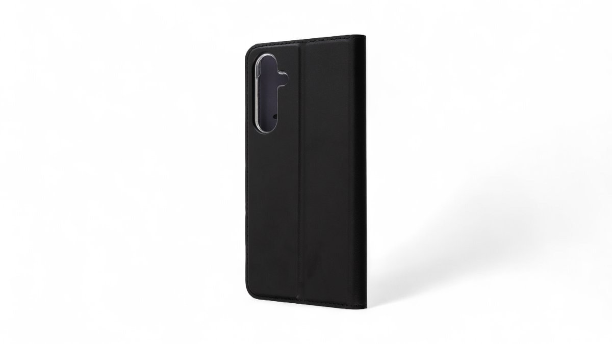 BookCase cover t. Samsung Galaxy A15 i sort, FoneKit 1 stk.