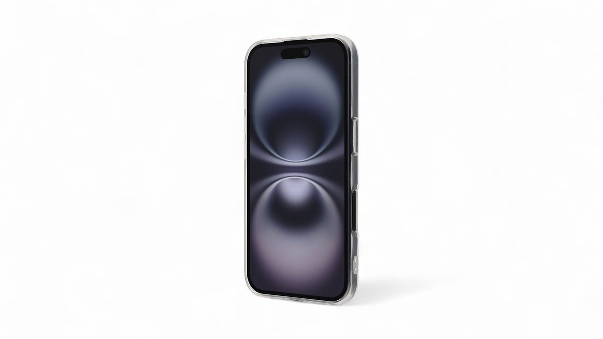 Silikonecover t. iPhone 16 gennemsigtig, Fonekit 1 stk.