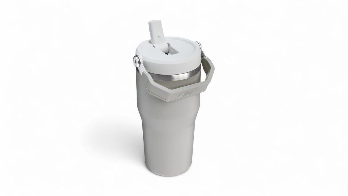 Stanley Termokrus m. sugerør & håndtag 600 ml i Ask, Stanley 600 ml