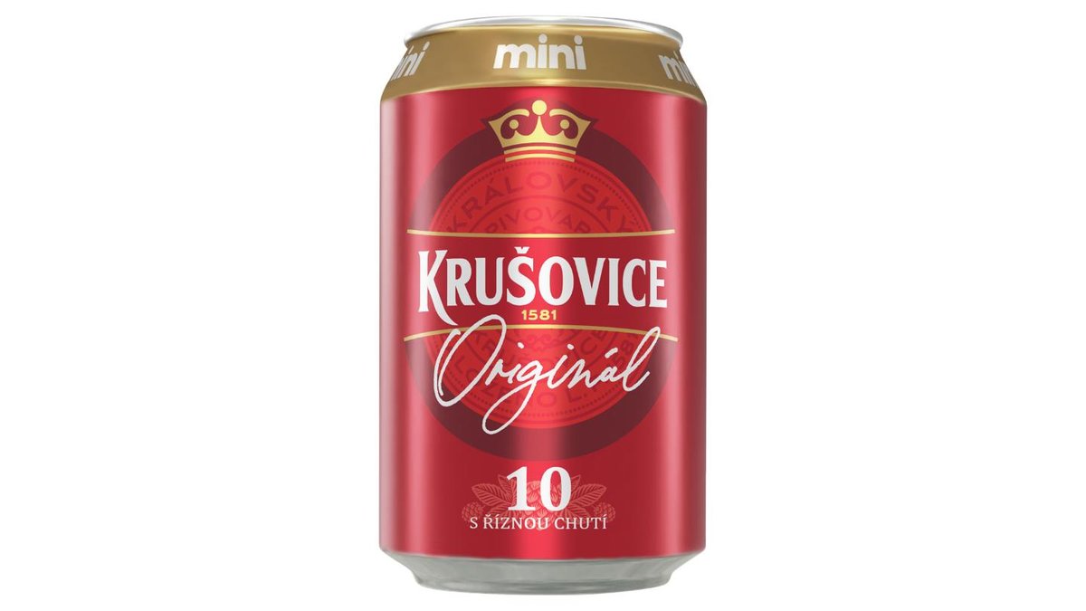 Krušovice 10 svetlé výčapné pivo 330 ml