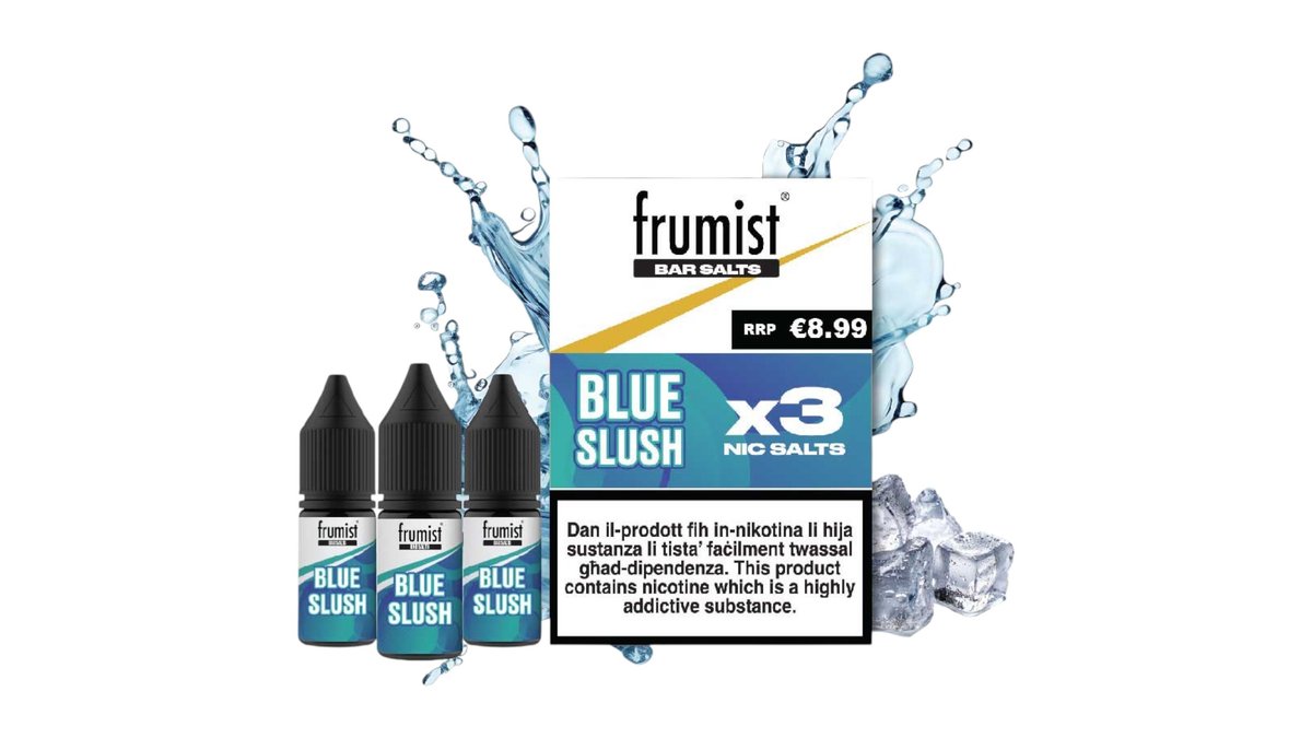 Frumist Triple Pack Blue Slush Vape E-Liquid, 20 mg | Wolt Market Qormi |  Wolt