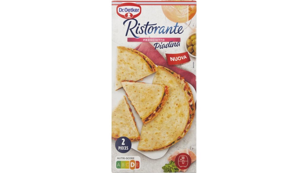 ❄️Fladbrød m. skinke & mozzarella, Dr. Oetker