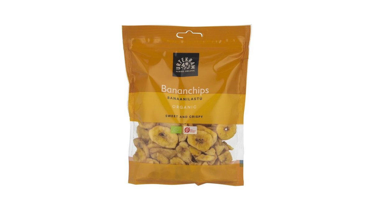 Bananchips øko. Urtekram