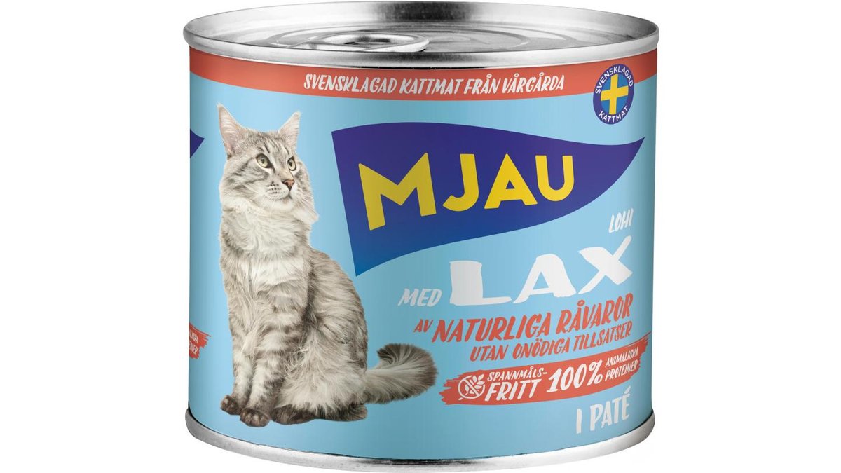 Mjau Kattmat Lax i Patè, 635 g
