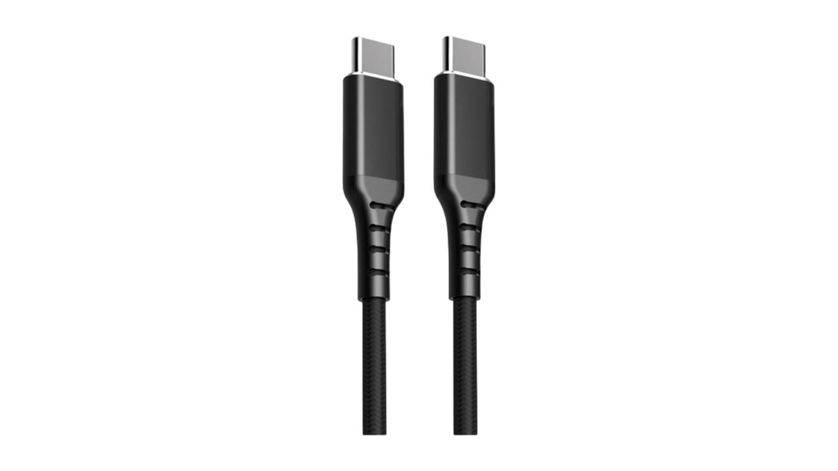 USB-C-kabel 2m i sort, Fuj:tech 1 stk.