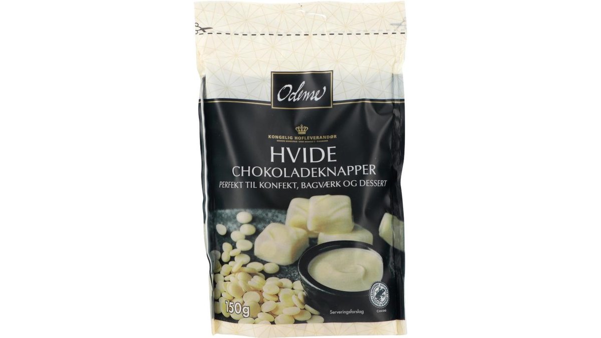 Odense Chokladknappar Vit, 150 g