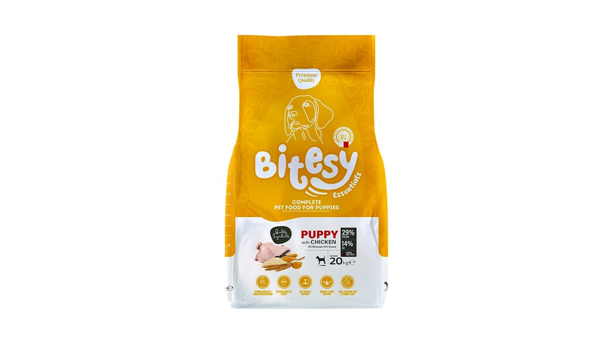 BITESY ESSENTIALS PREMIUM QUALITY PUPPY CHICKEN FORMULA 20KG