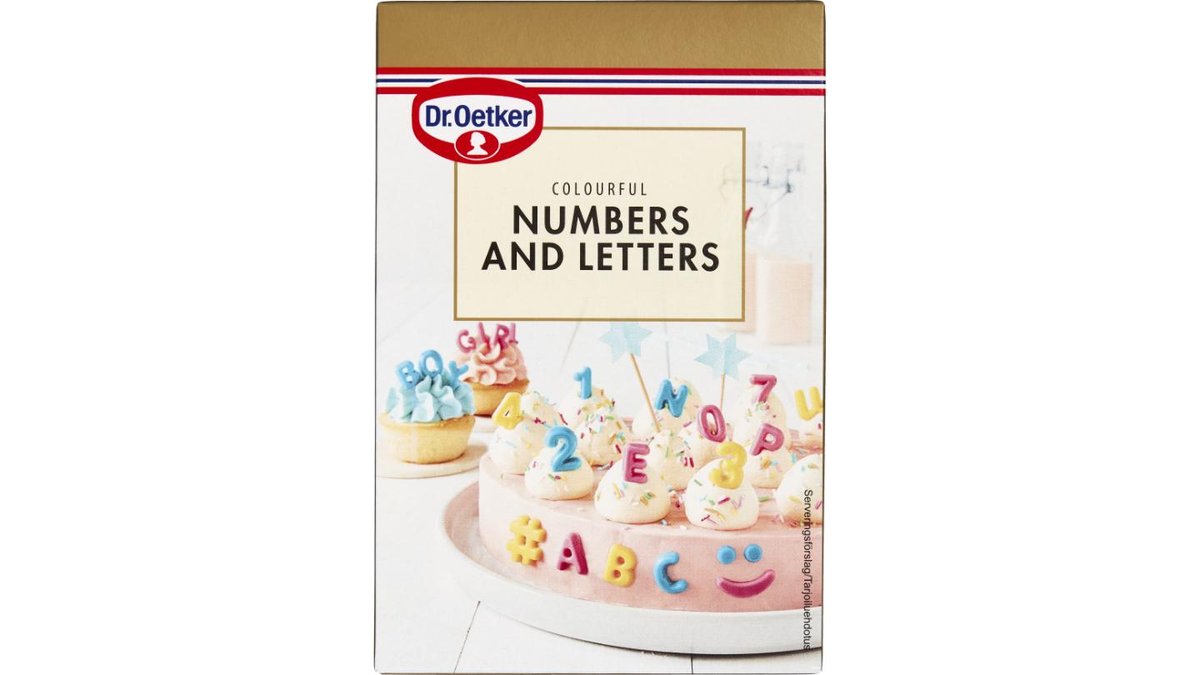 Dr. Oetker Colourful numbers & letters 48 g