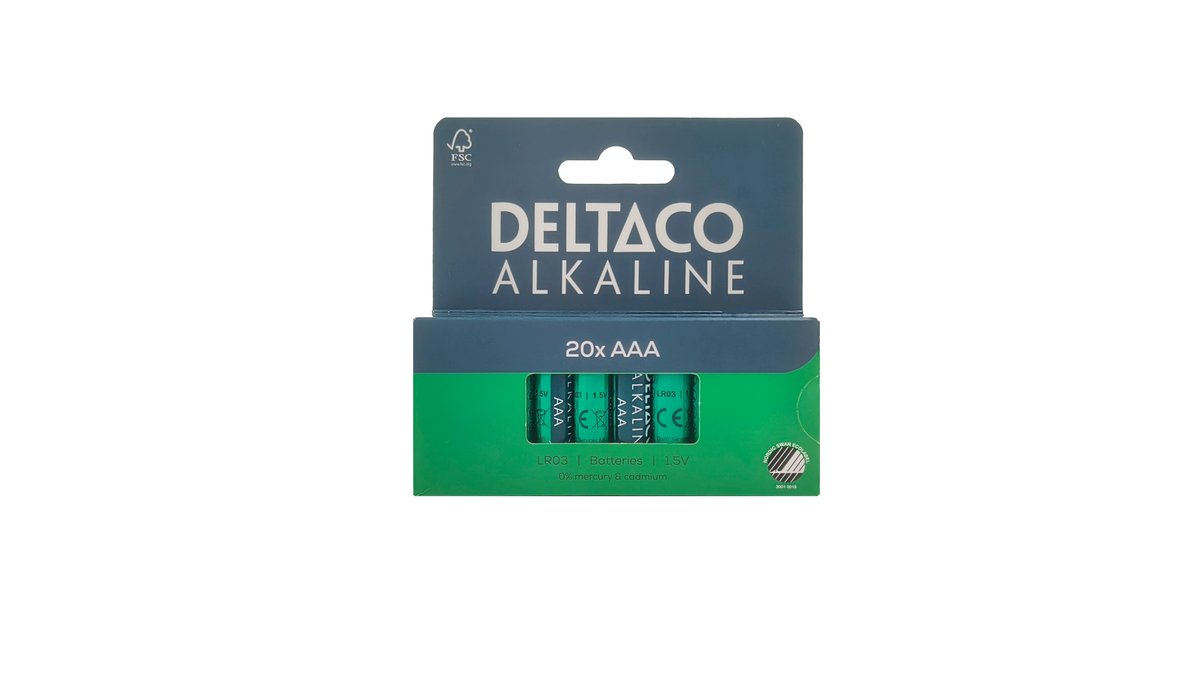 Deltaco Alkaline AAA 20kpl