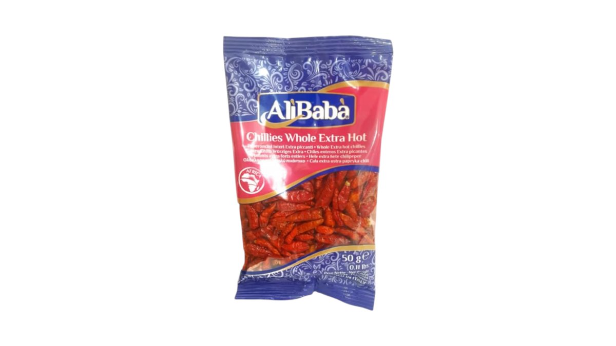 ALI BABA CHILLIES WHOLE EXTRA HOT 150G