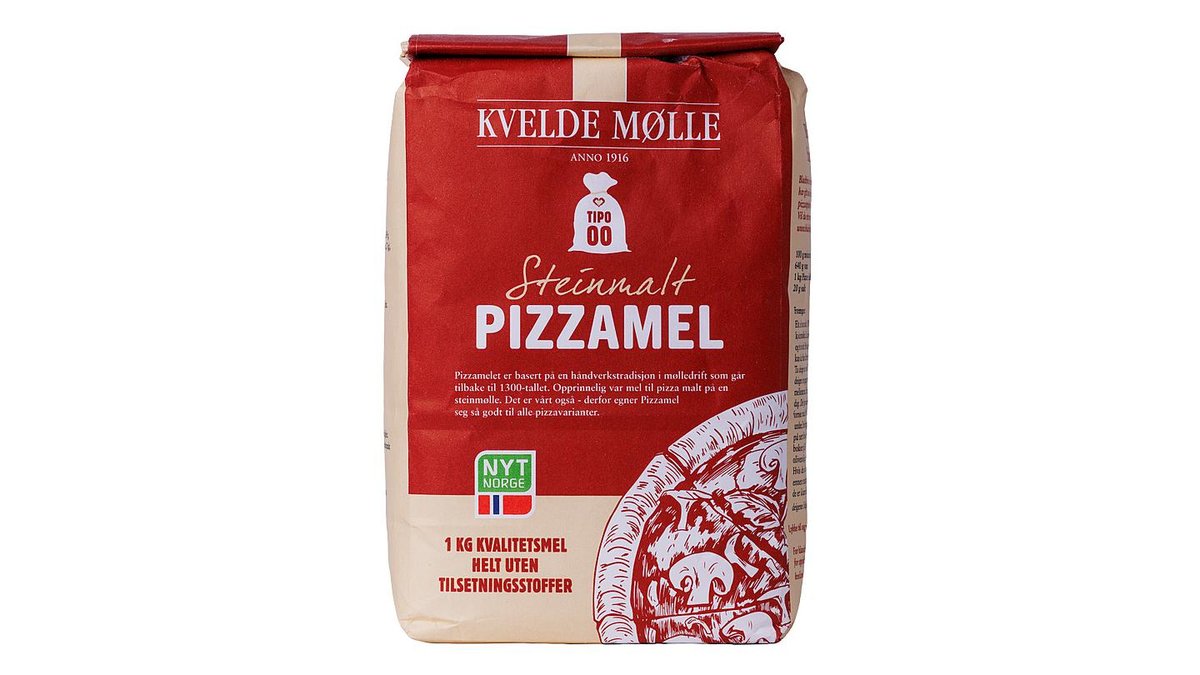 Kvelde Mølle Pizzamel Steinmalt Tipo 00, 1 kg