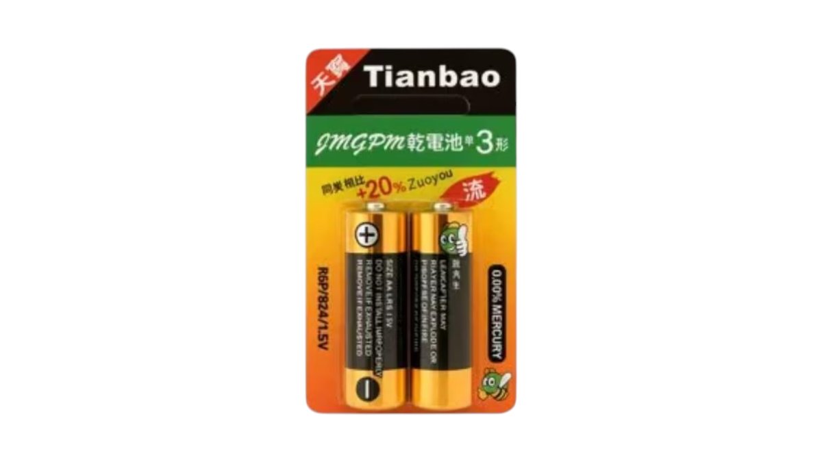 Tianbao Batareya 2-li 1.5v Aa