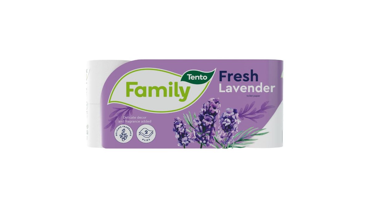 Tento Family Fresh Lavender toaletní papír 2 vrstvy 8 rolí