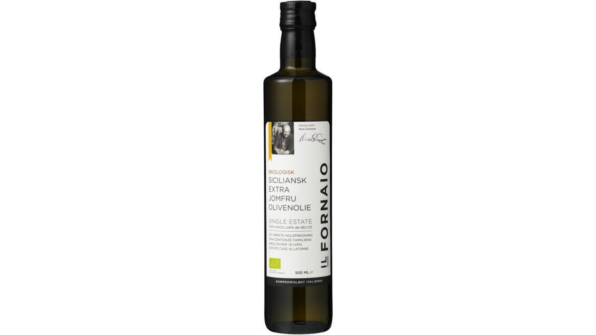 Ekstra jomfru olivenolie øko. Il Fornaio