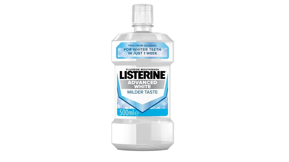 Listerine Advanced White Milder Taste suuvesi 500ml