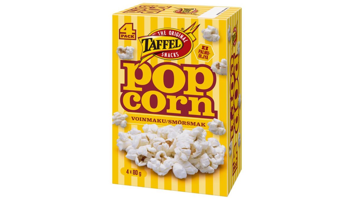 Taffel Popcorn voinmaku mikropopcorn 4x80g