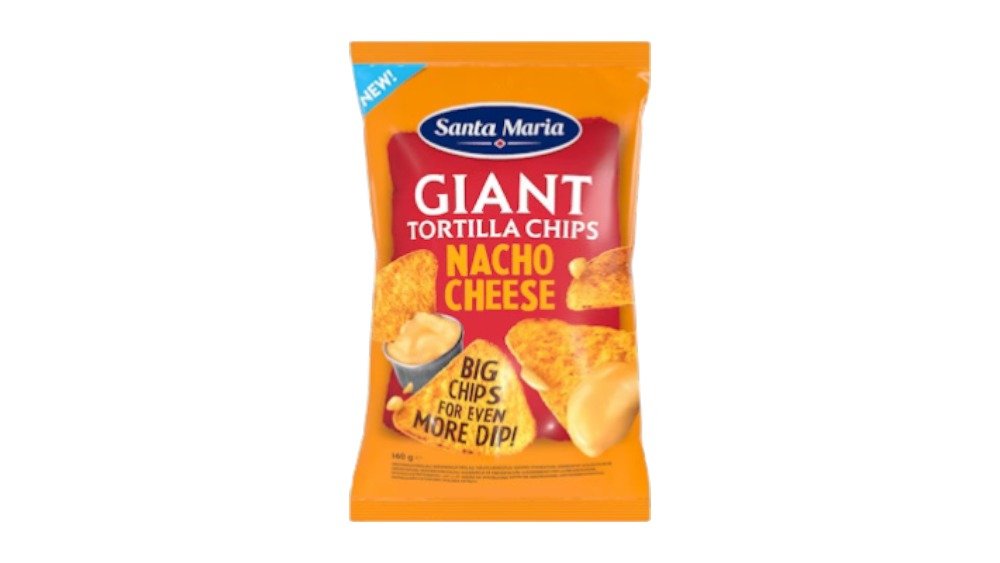 Santa Maria Giant Tortilla Chips Nacho Cheese 160g