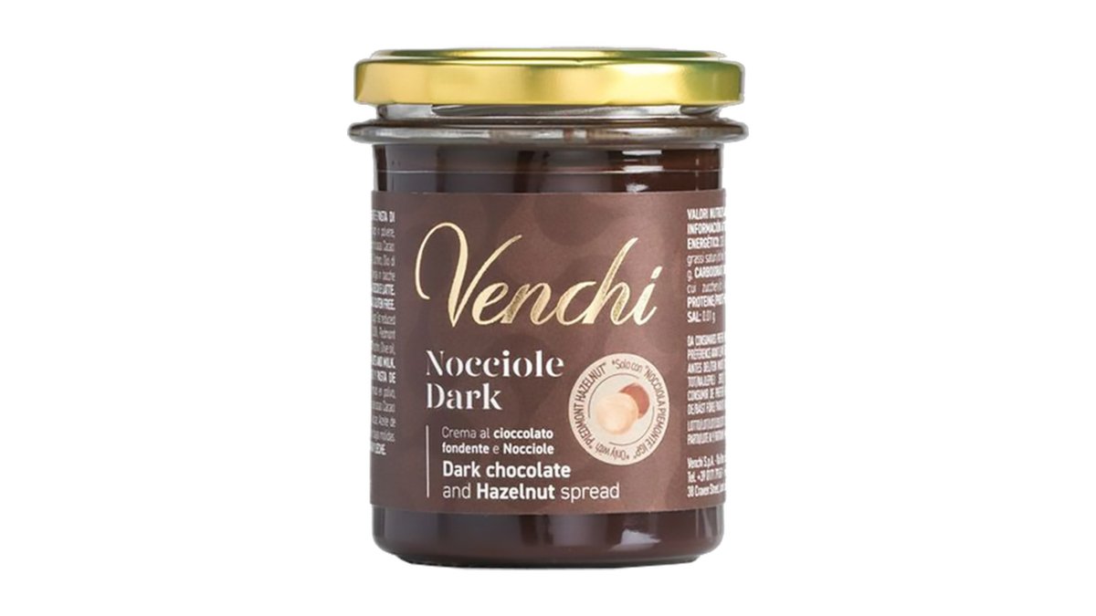 Venchi Smørepålæg m. mørk chokolade & hasselnødder