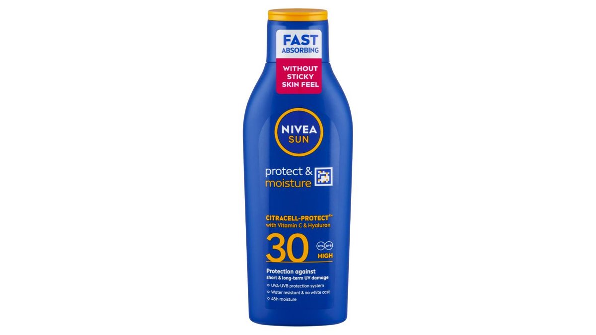 Nivea Sun Protect & Moisture hydratační mléko na opalování OF 30 200ml