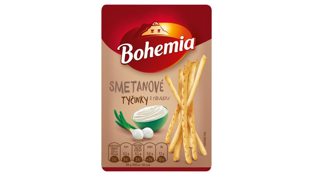 Bohemia Smetanové tyčinky s cibulkou 80g