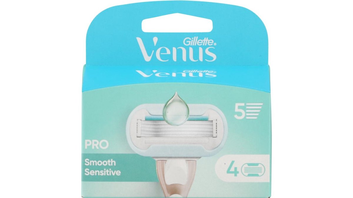 Barberblade t. kvinder smooth sensitive 4 stk. Venus Pro