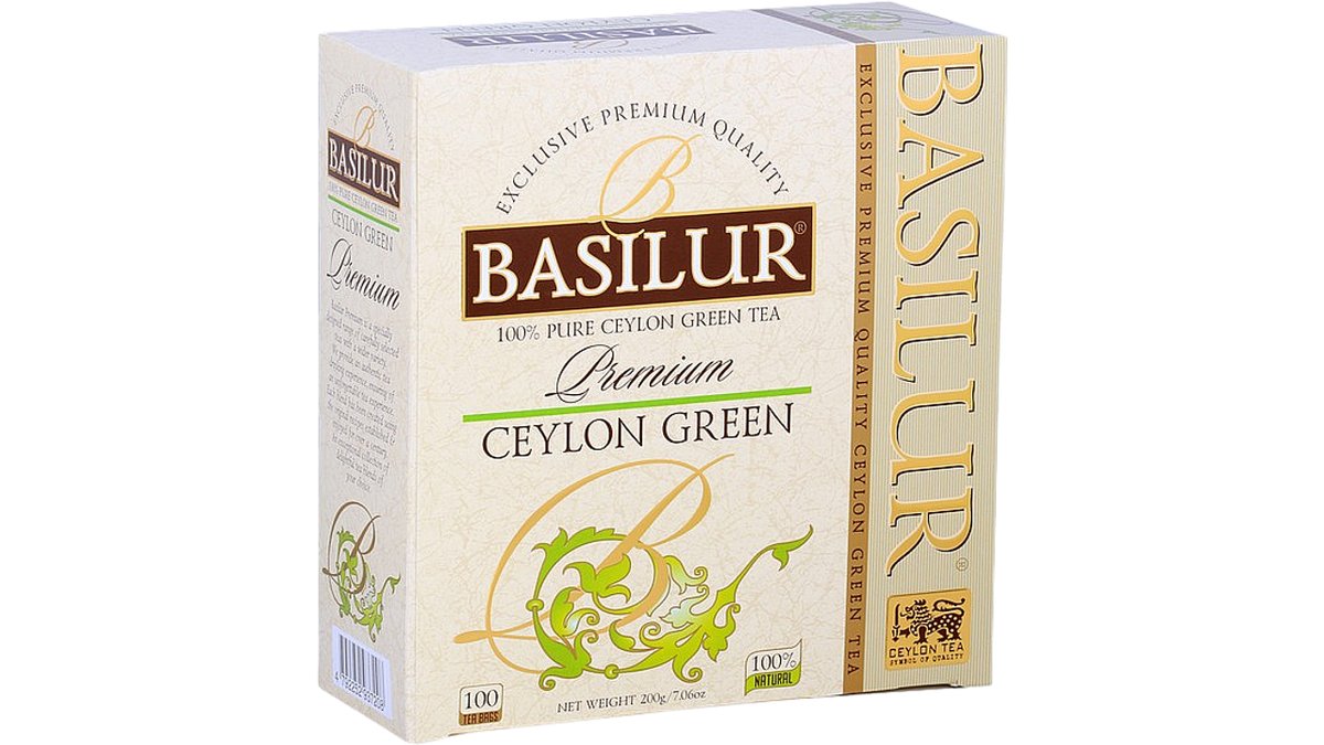Basilur Premium Ceylon Green 100 x 2 g