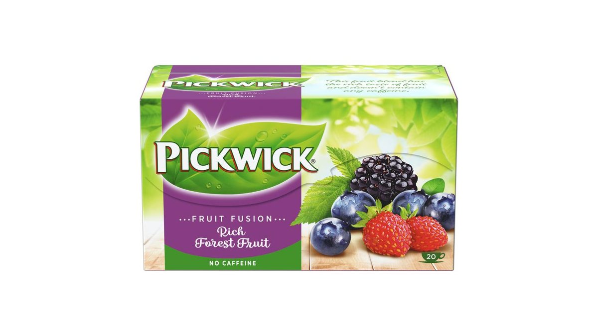 Hungary product data sample: Pickwick Fruit Fusion gyümölcs- és gyógynövénytea az erdeigyümölcsök ízével 20 filter 35 g