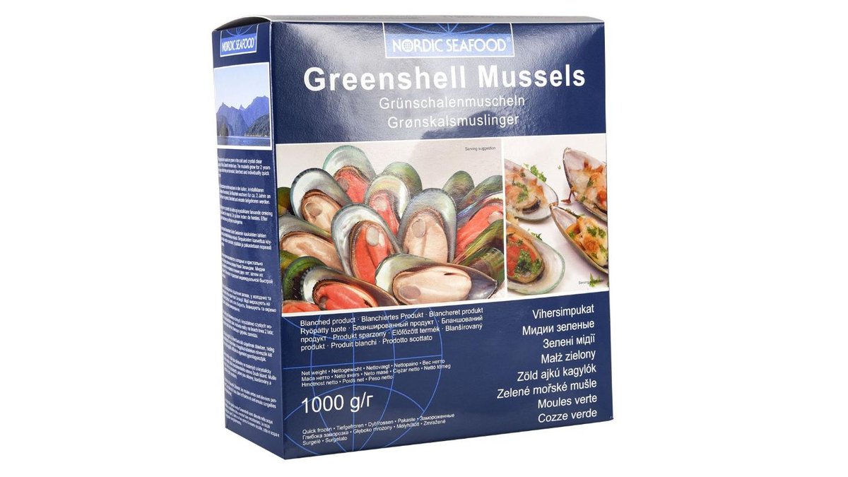 Grønskals Muslinger i halvskal 8000 g