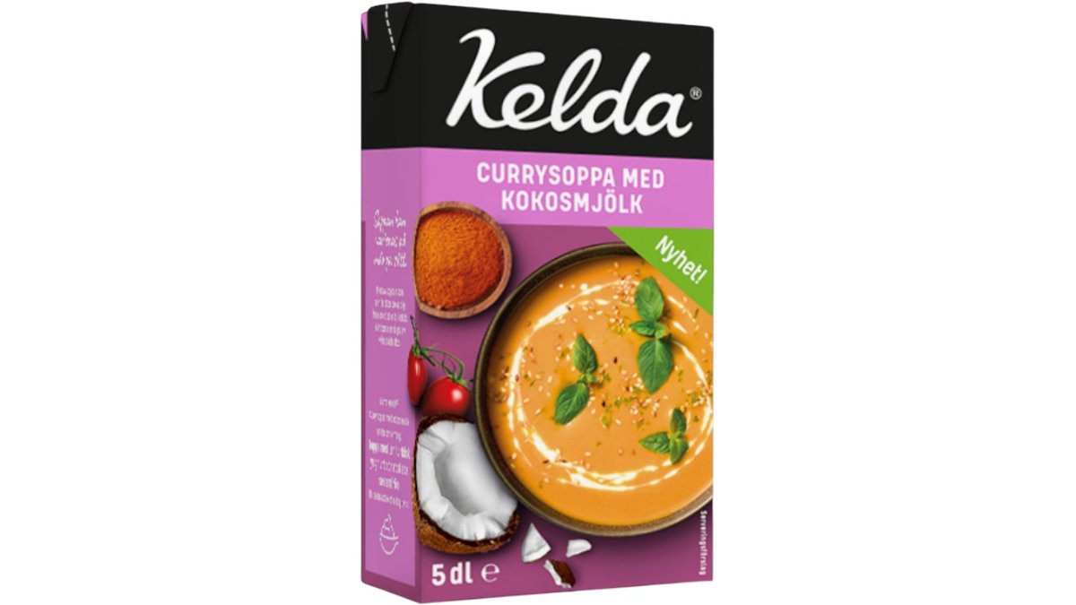 Kelda Currysoppa med Kokosmjölk, 500 g