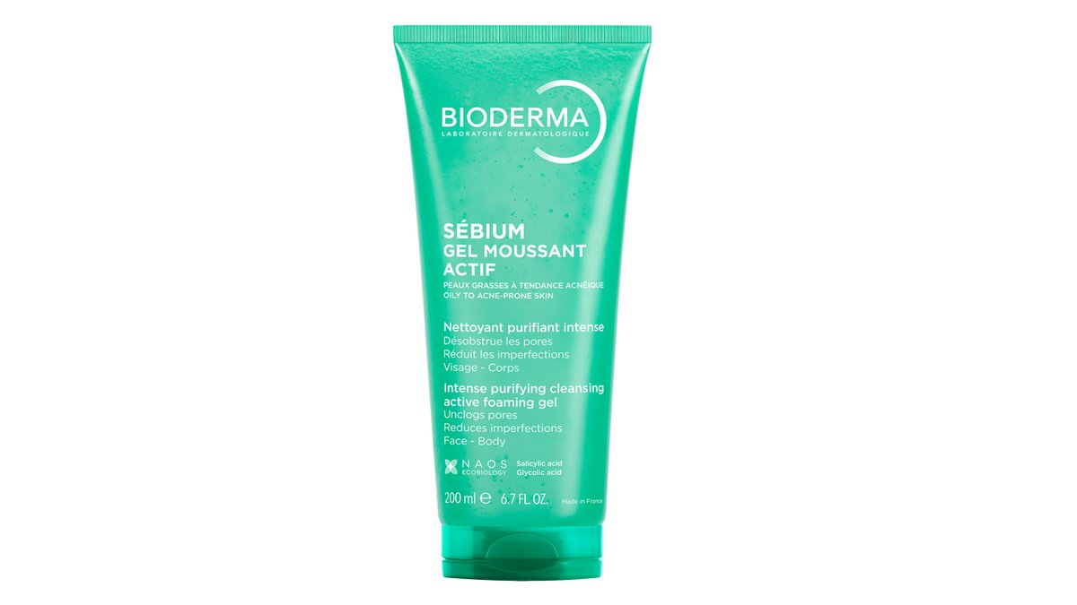 Bioderma Sébium Gel moussant actif intenzivní hloubkově čisticí gel pro mastnou pleť a akné 200 ml