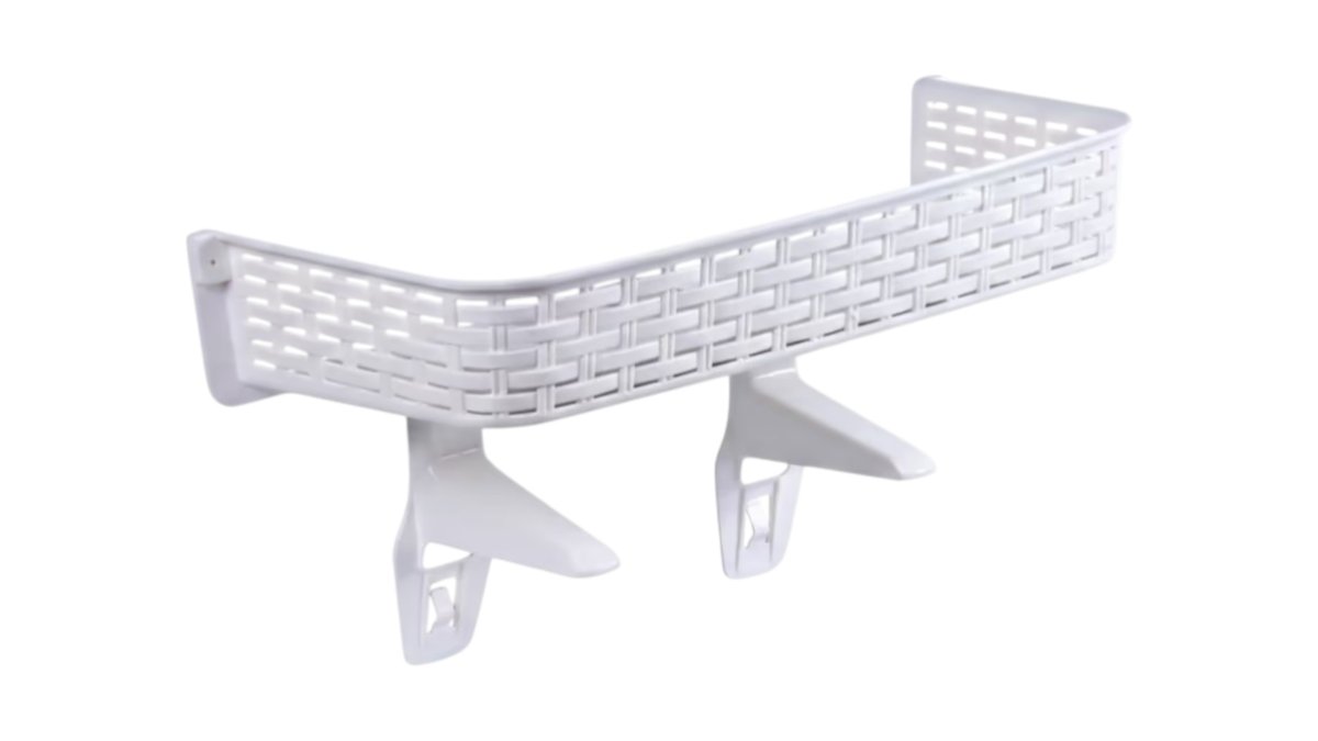 מדף ניאגרה לאמבטיה ולשירותים Ben-Ami Plastic - התקנה קלה ללא קידוח | טמבוריה בשפירא ✨