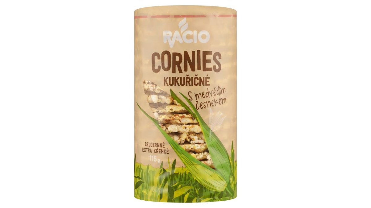 Racio Cornies Kukuřičné s medvědím česnekem 115g