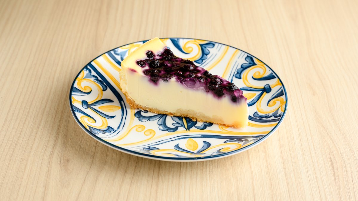 Blueberry Cheesecake Slice at Isabella Café