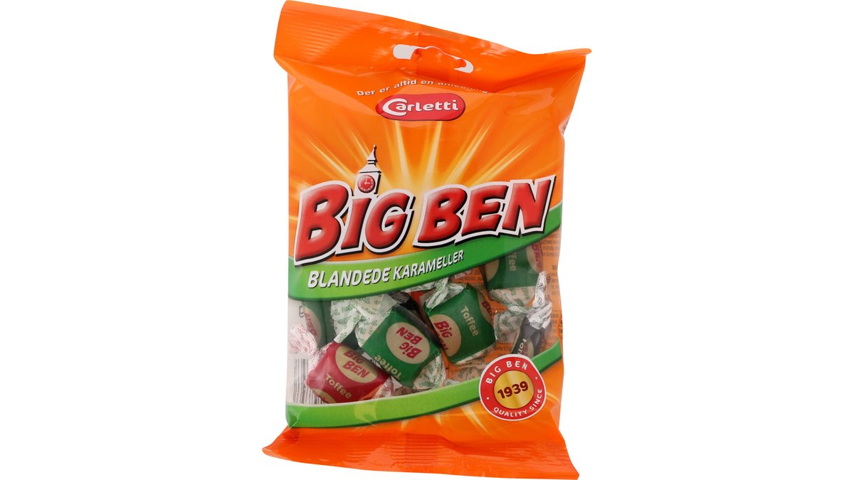 Big Ben blandede karameller, Carletti