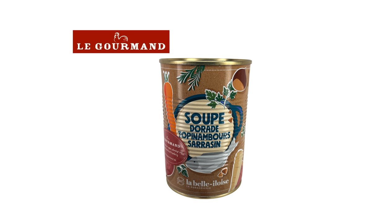 Fiskesuppe m. dorader & jordskokker, La Belle-iloise
