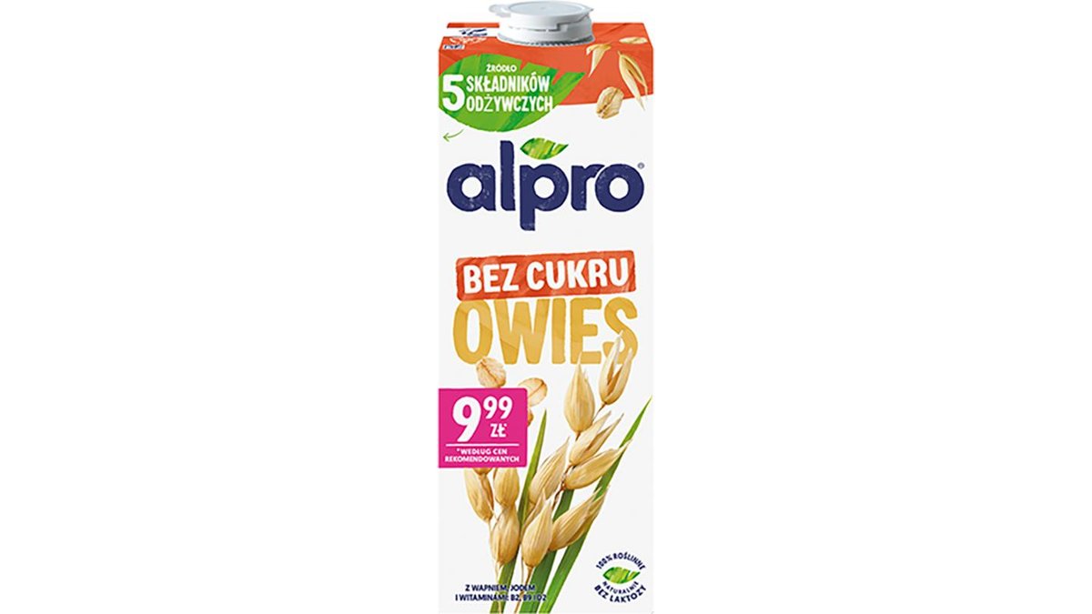 Alpro Napój owsiany bez cukru 1 l