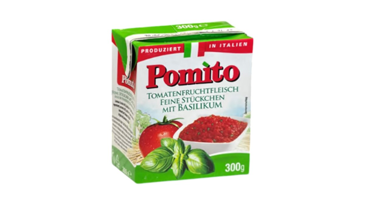 Pomito Tükeldatud tomatid 300g basiilikuga