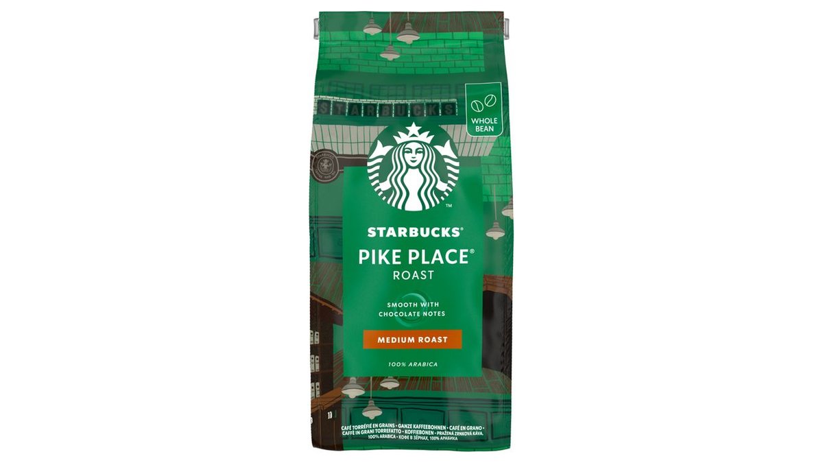 Starbucks Pike Place Espresso Roast, zrnková káva 450 g